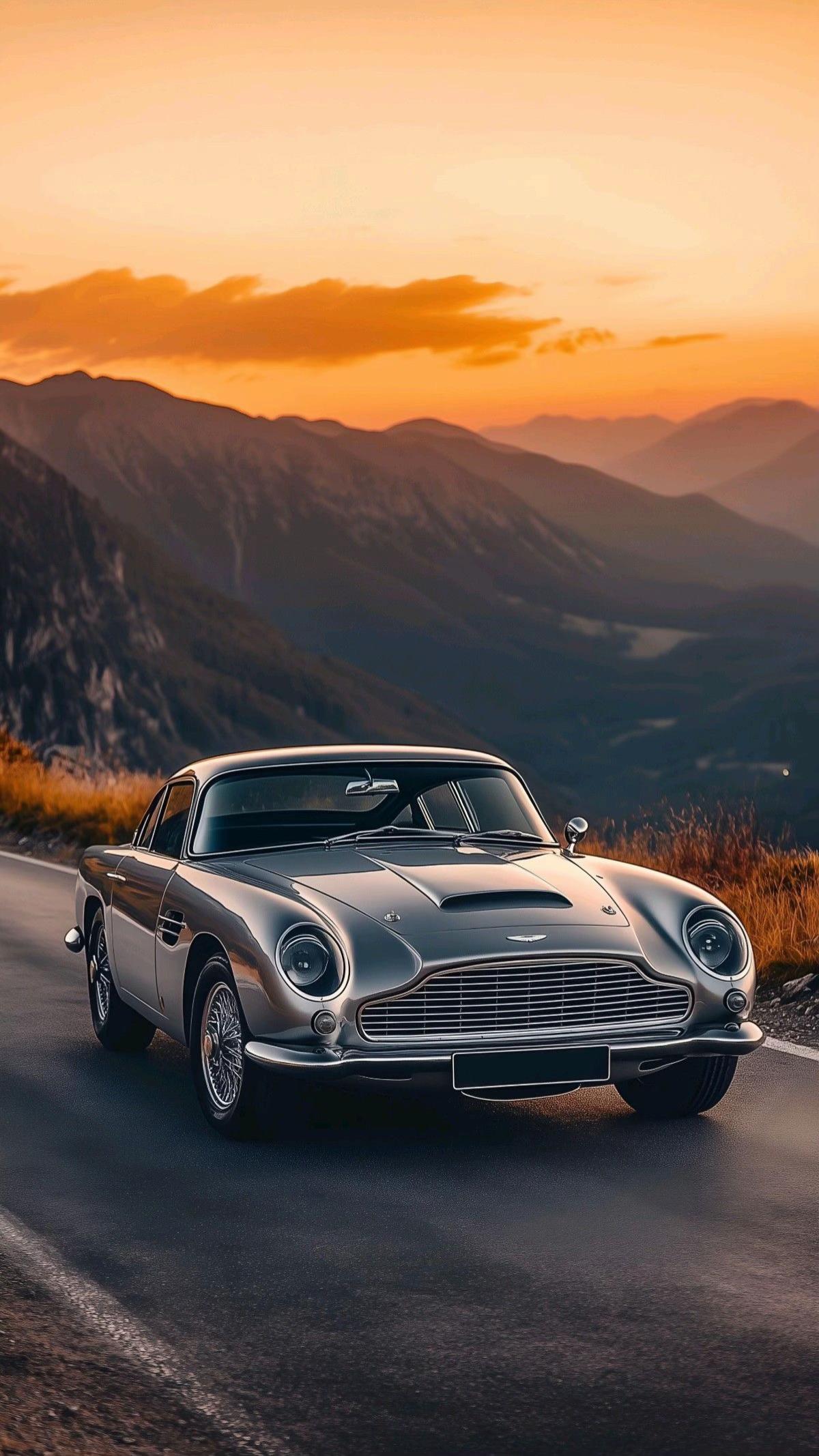 #auto #clasico #montaña