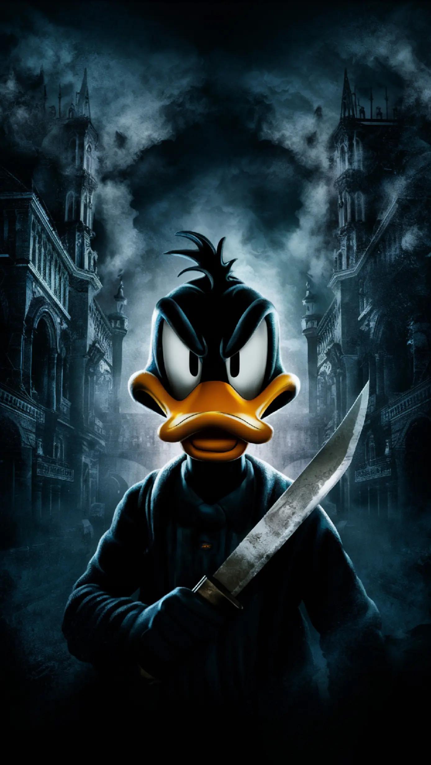 #luces #pato #comic #negro #cuchillo #black