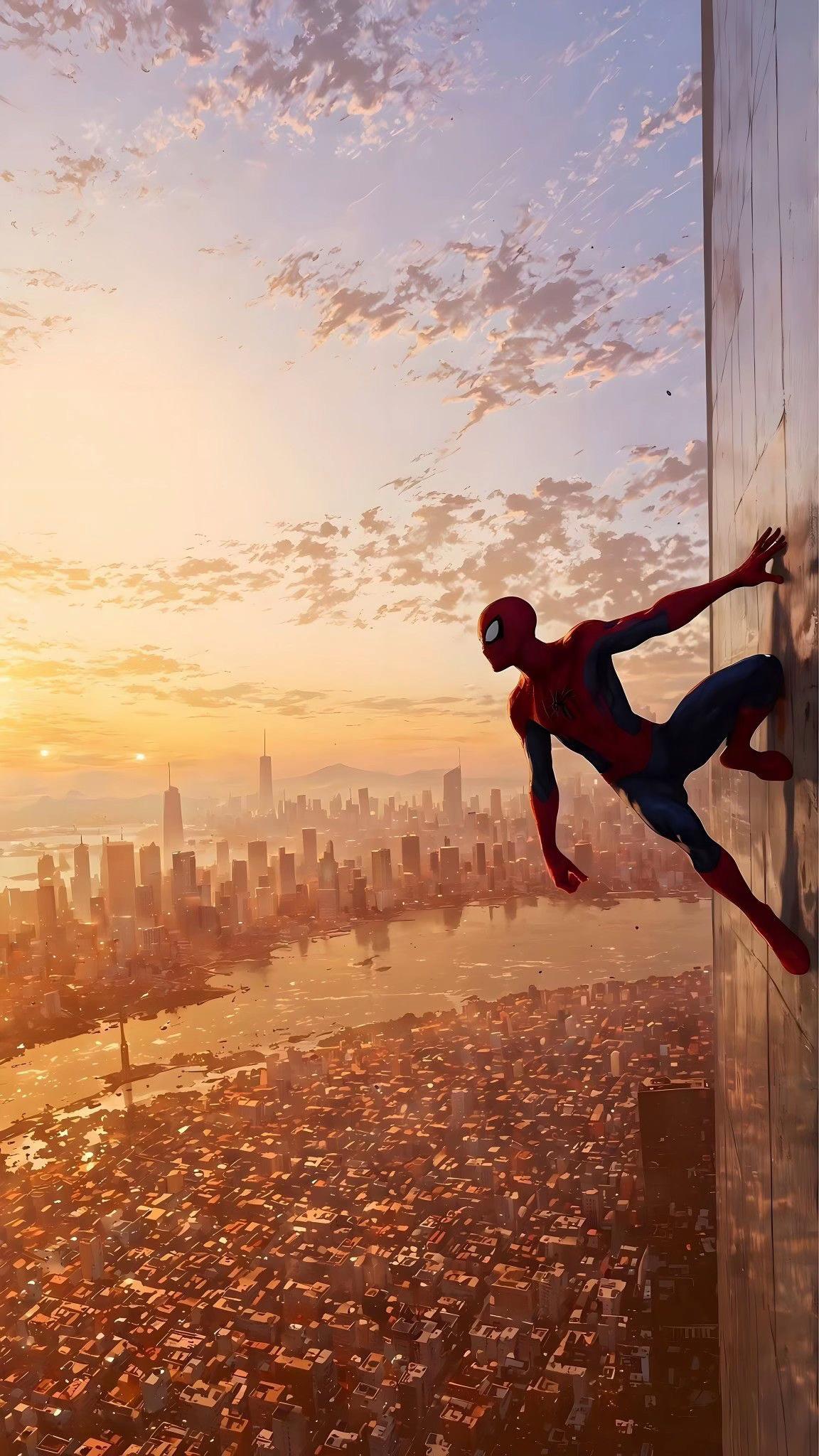 #spiderman #superheroe #comic #accion #ciudad #altura #cine #marvel #vista #panoramica
