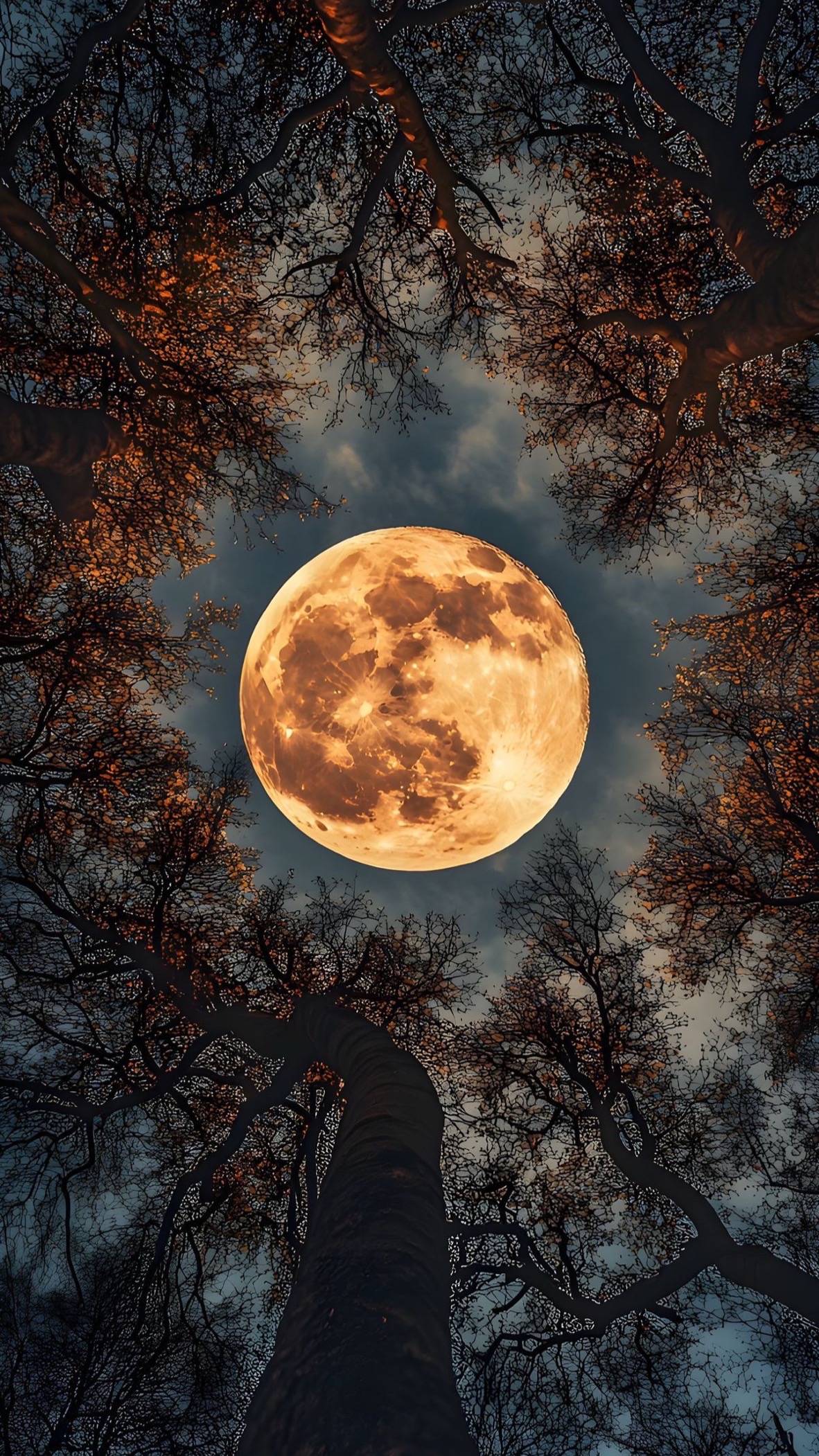 #nubes #clouds #rojo #red #naranja #orange #fuego #fire #cielo #sky #atardecer #sunset #fantasía #fantasy #luna #moon