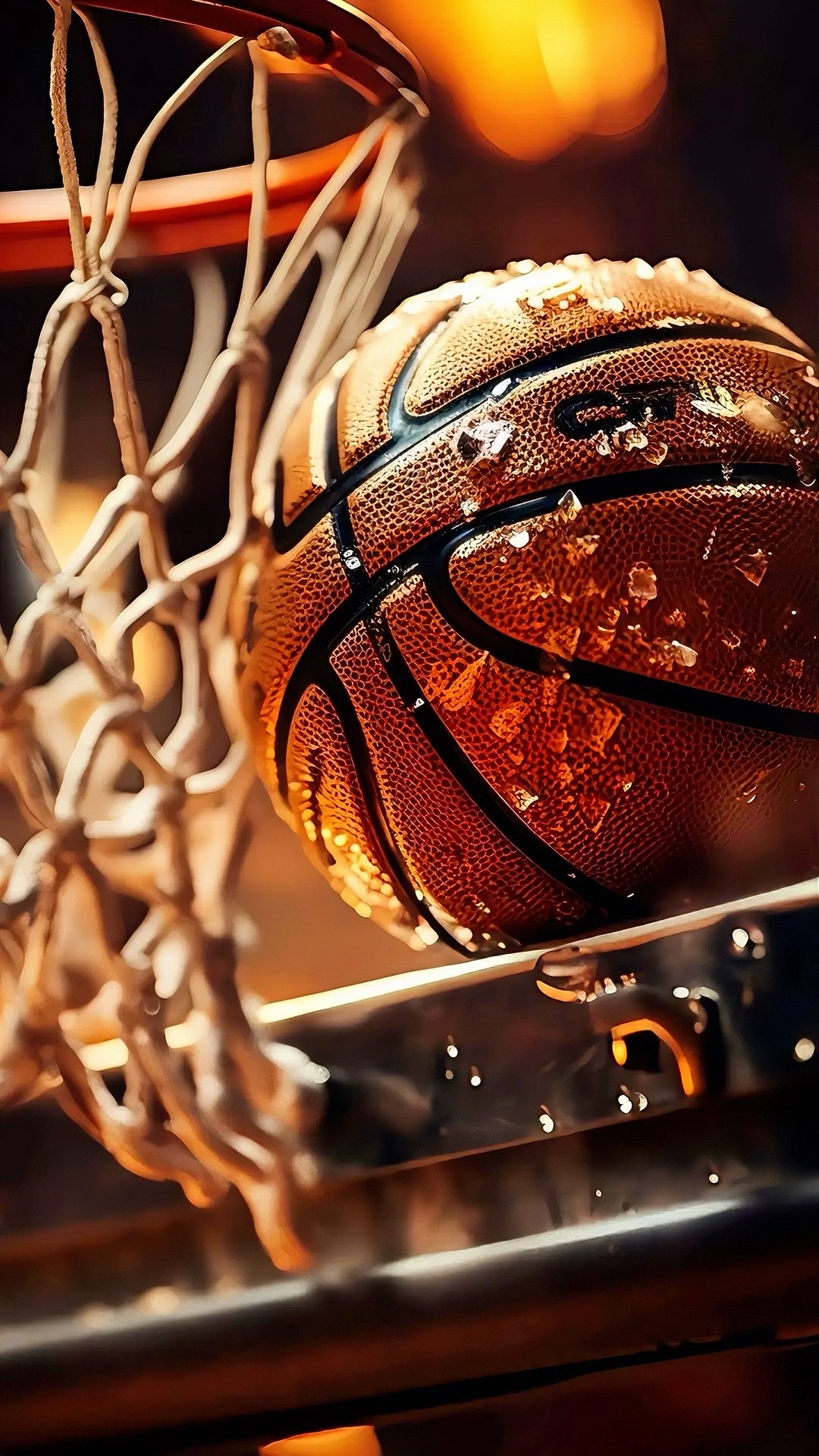 #baloncesto #basketball #canasta #hoop #pelota #ball #gotas #droplets #anillo #rim #deporte #sport #enceste #score #nba