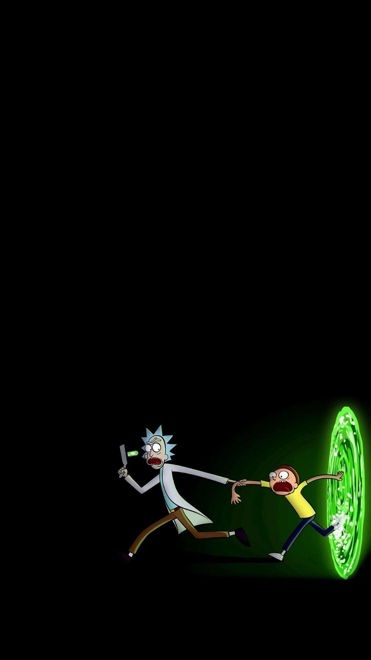 #rick #morty #serie #portal #negro #infantil