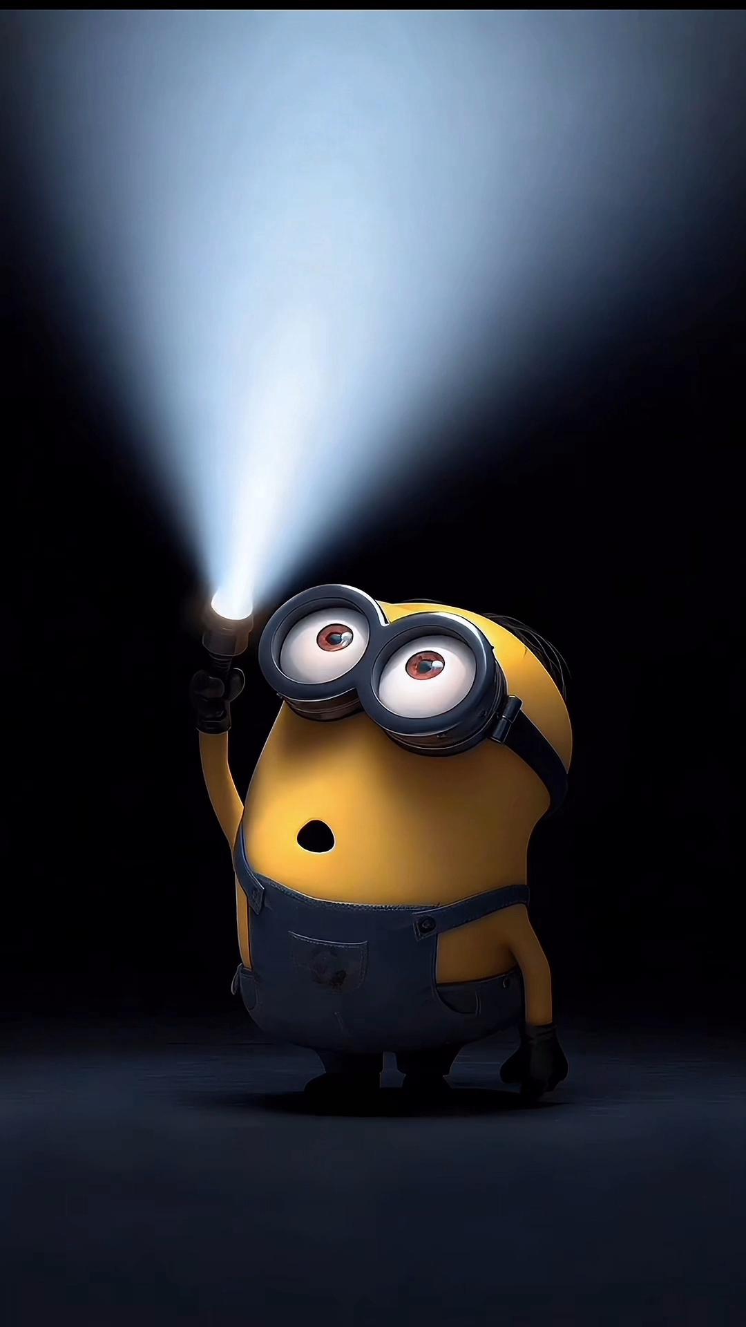 #minions #oscuro #dark #luz #black #negro #amarillo #yellow