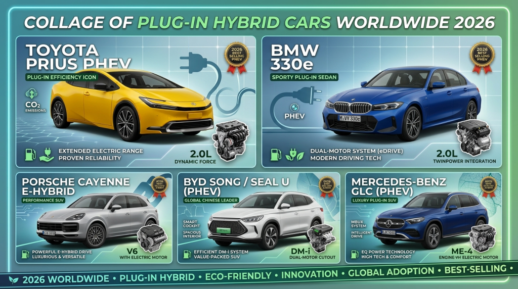 Los mejores coches híbridos enchufables (PHEV) del mundo en 2026.