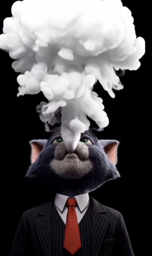 #gato #cat #cigarro #cigar #tabaco #humo #smoke