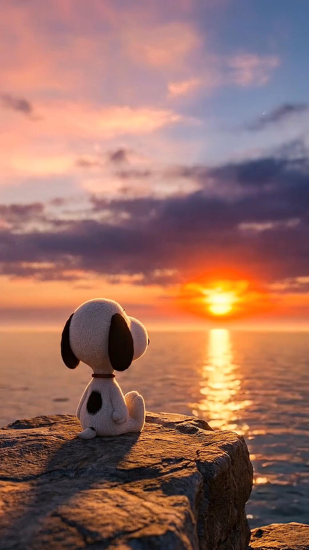 #snoopy #playa #atardecer #sunset #beach #cielo #sky
