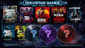 Collage sobre la polémica del fin de los discos físicos y el futuro digital de GTA 6.