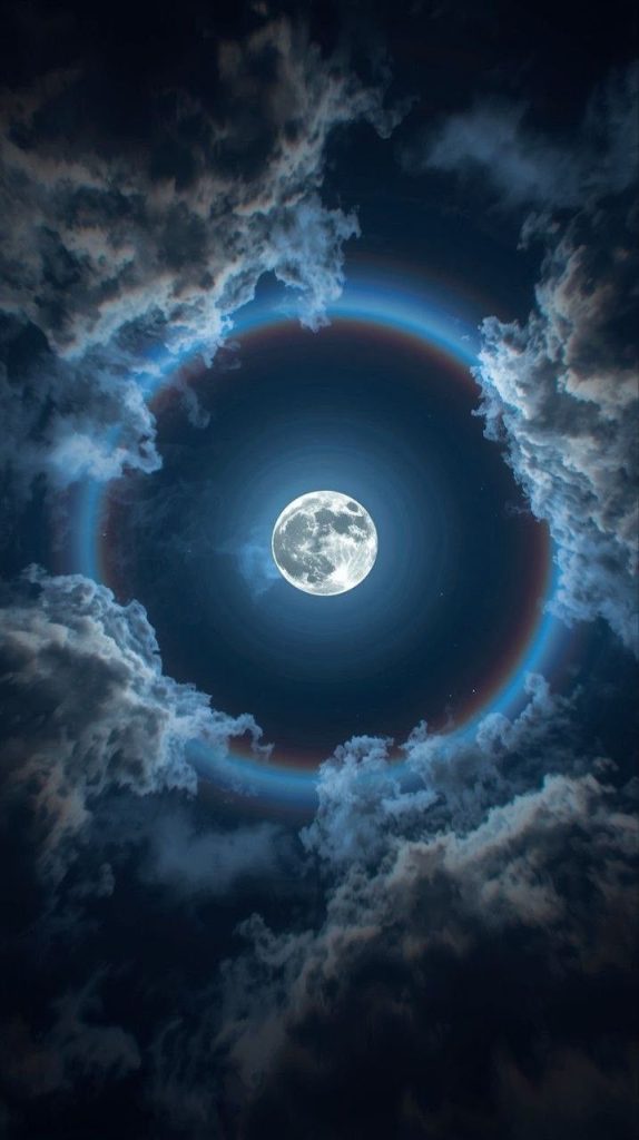 #luna #moon #halo #lunar #cielo #sky