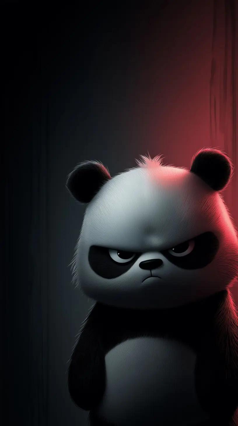 #oso #panda #enojado #angry #lindo #cute #oscuro #dark #malo #badass #furioso #furious