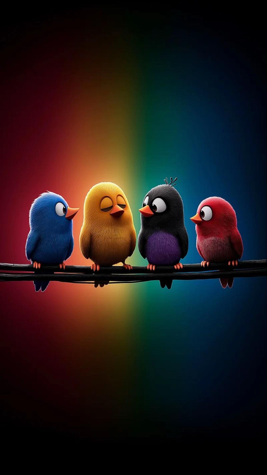#pajaros #birds #colorido #colorful #arcoiris #rainbow #lindo #cute #alambre #wire #arte #art