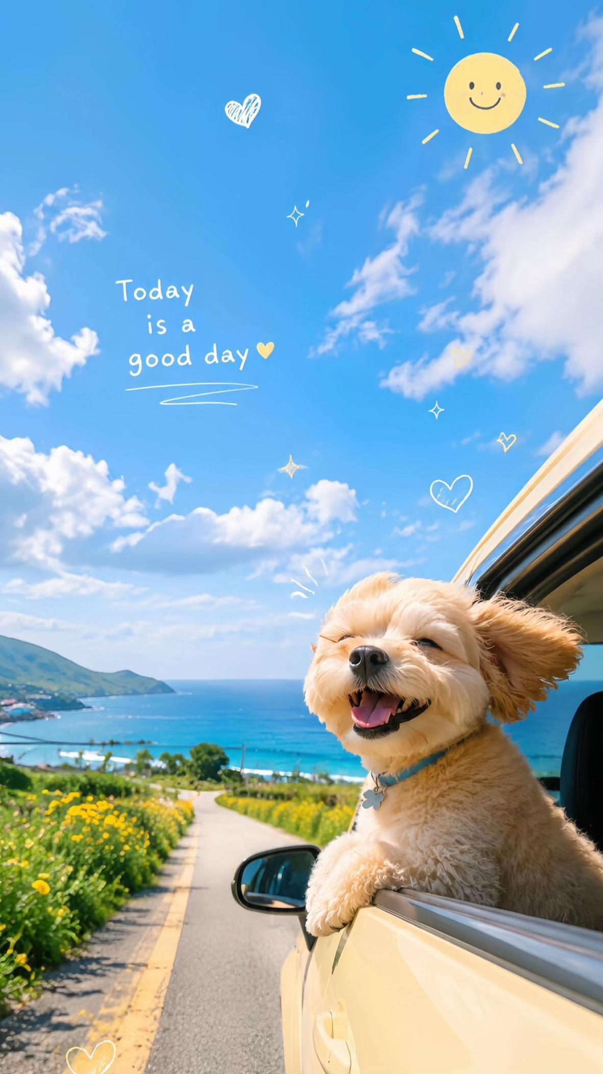 #perro #dog #coche #car #viaje #roadtrip #playa #beach #sol #sun #feliz #happy